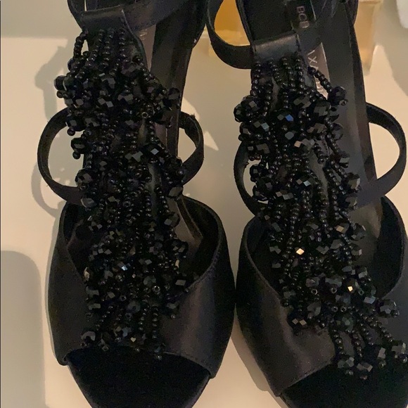 BCBG Embellished Satin Heels - Picture 5 of 5